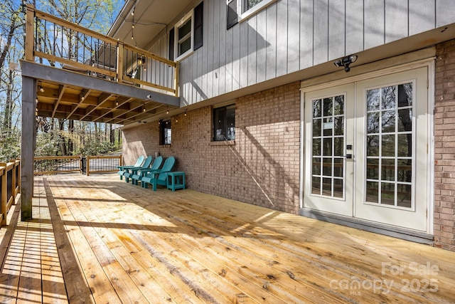159 Long John Dr, Hendersonville, NC 28791 - deck with french doors