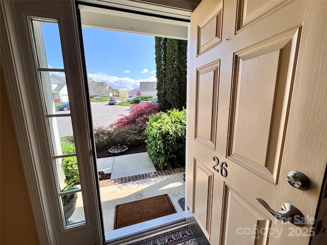doorway with a healthy amount of sunlight