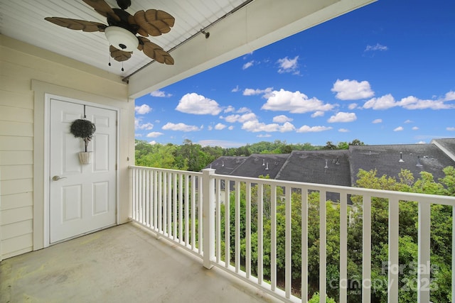 314 Wave Crest Dr, Tega Cay, SC 29708 - balcony featuring ceiling fan
