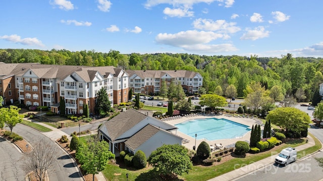 birds eye view of property