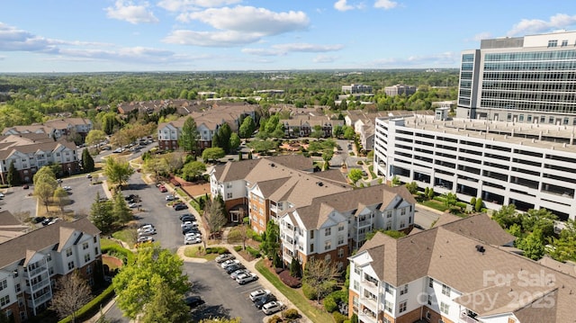 bird's eye view with a residential view