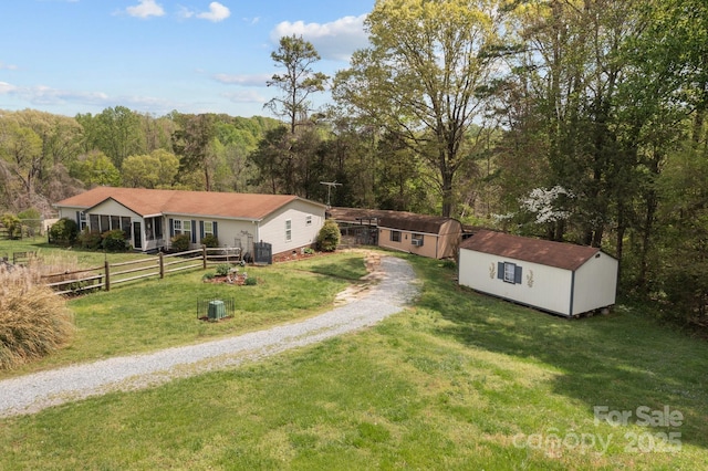 335 Ridgewood Dr, Mount Ulla, NC 28125 - aerial view with a forest view