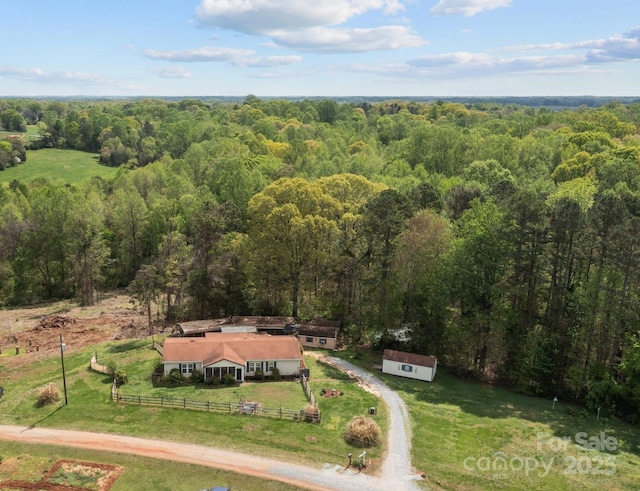 335 Ridgewood Dr, Mount Ulla, NC 28125 - aerial view with a rural view and a view of trees