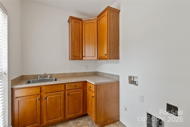 7302 Yellowhorn Trl, Waxhaw, NC 28173 - laundry area featuring washer hookup, cabinet space, and gas dryer hookup