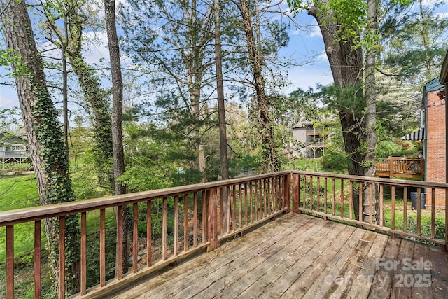 9 Canterbury Rd, Asheville, NC 28805 - view of wooden deck