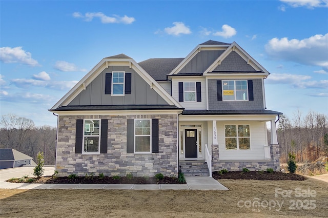 TBD Boomer Ct Unit 3, Statesville, NC 28677 - craftsman-style home featuring board and batten siding and stone siding