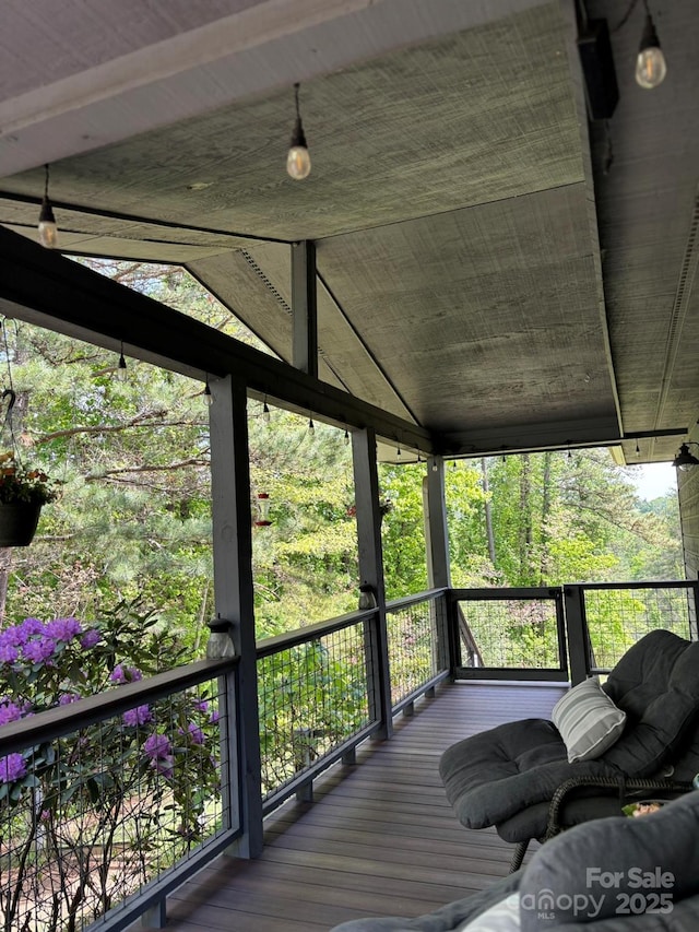 718 Lower Flat Creek Rd, Alexander, NC 28701 - sunroom / solarium with vaulted ceiling