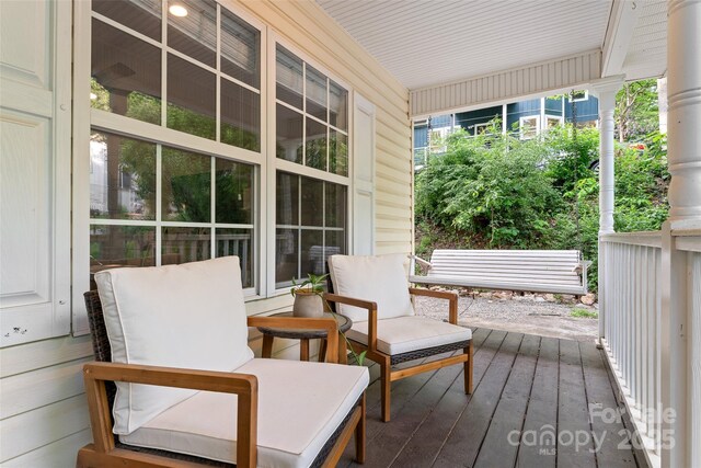 view of sunroom