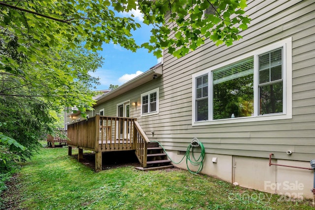 3 Teresa Way, Black Mountain, NC 28711 - back of house featuring a deck and a yard