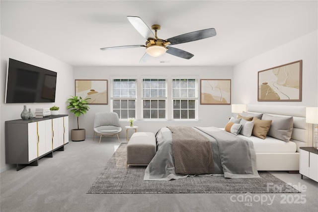 17413 Caddy Ct, Charlotte, NC 28278 - carpeted bedroom with ceiling fan