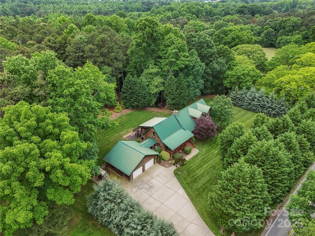 10583 Earnhardt Lake Rd, Davidson, NC 28036 - aerial view of a heavily wooded area
