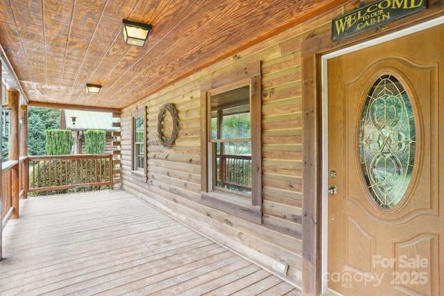 10583 Earnhardt Lake Rd, Davidson, NC 28036 - view of wooden porch