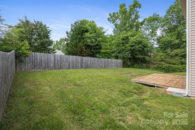 4219 Shasta Cir, Clover, SC 29710 - view of yard featuring a deck