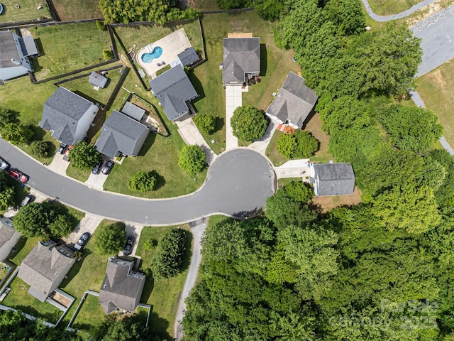 4219 Shasta Cir, Clover, SC 29710 - aerial view of property and surrounding area featuring nearby suburban area and a pool area