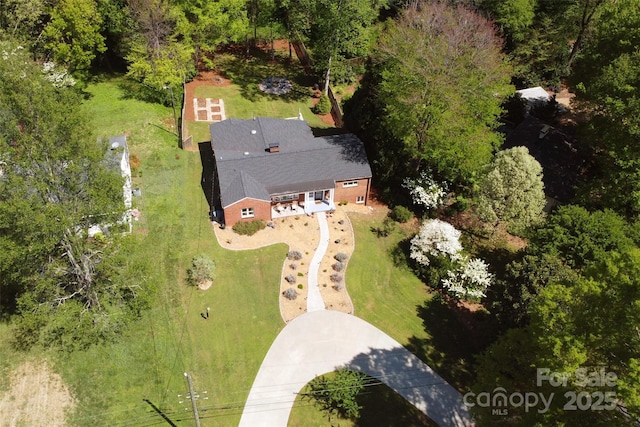 birds eye view of property