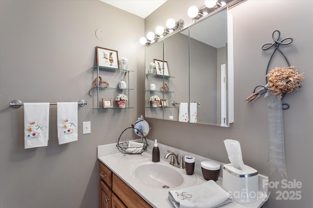 bathroom featuring vanity