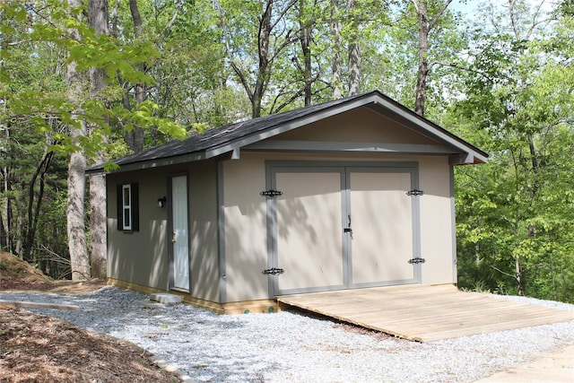 view of outbuilding with an outdoor structure