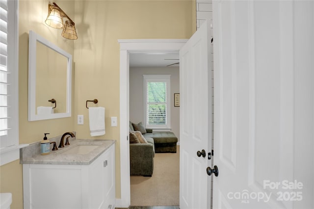 ensuite bathroom with vanity and ensuite bathroom