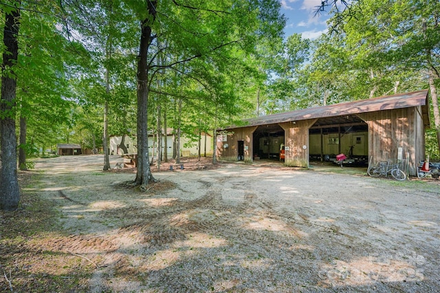 2415 Hargette Rd, Monroe, NC 28112 - exterior space with an outbuilding and a pole building