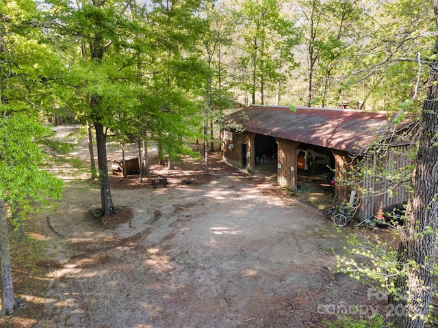 2415 Hargette Rd, Monroe, NC 28112 - view of street with driveway and a pole building