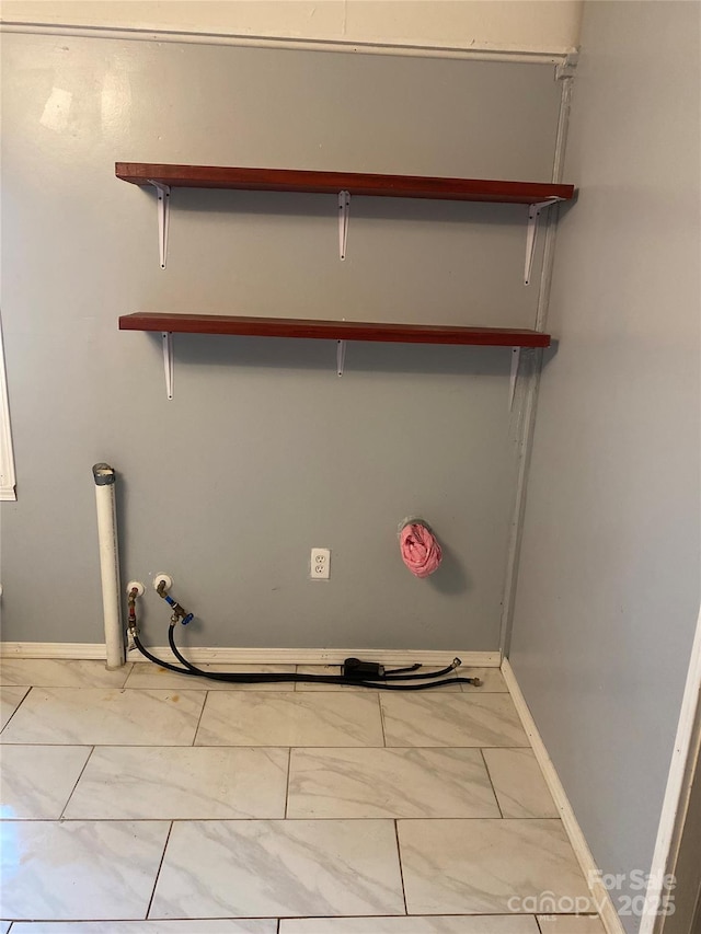 1410 Delwood Dr SW, Lenoir, NC 28645 - washroom with marble finish floor and baseboards