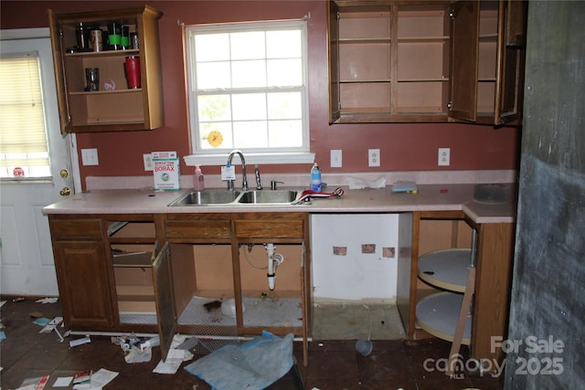 5164 Ralph Winchester Rd, Lenoir, NC 28645 - kitchen featuring a sink and light countertops