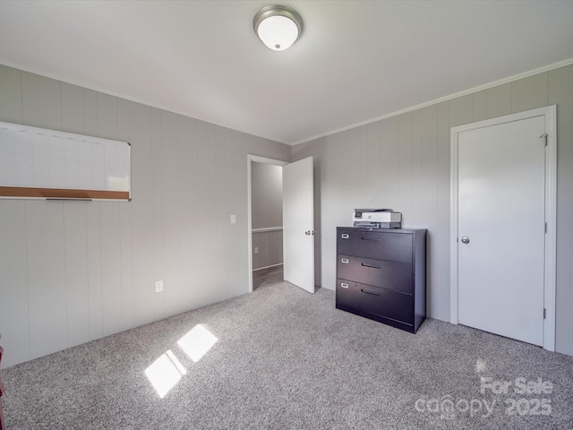 1315 Holshouser Rd, Rockwell, NC 28138 - unfurnished bedroom with crown molding and carpet floors