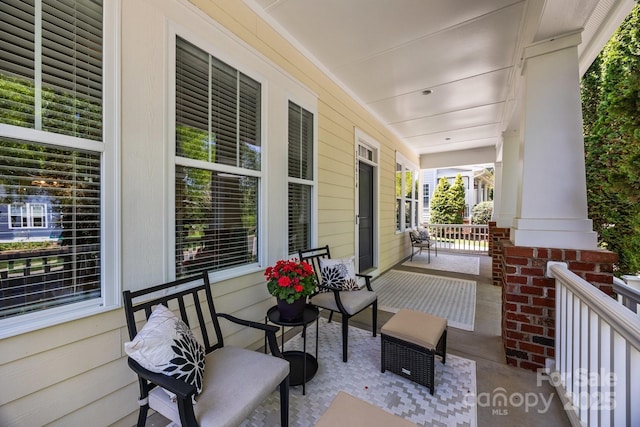 view of patio / terrace featuring a porch