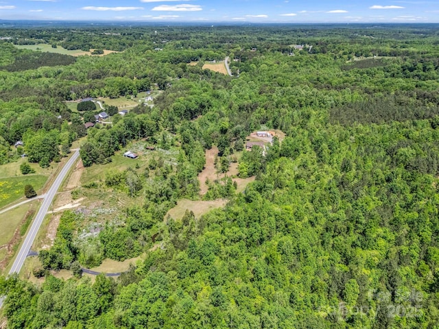 575 Hill Rd, Lincolnton, NC 28092 - birds eye view of property featuring a forest view