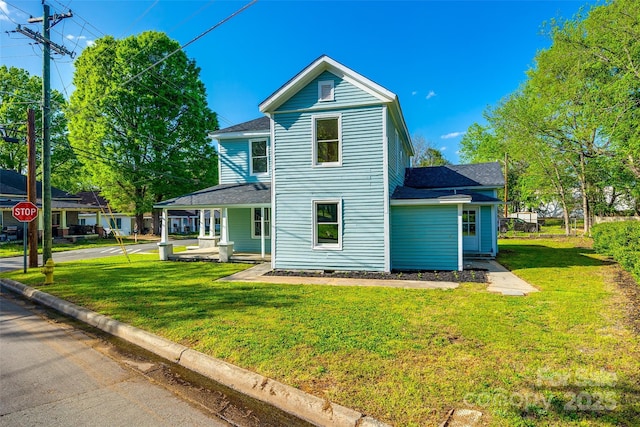 107 Maurice St, Monroe, NC 28112 - view of front facade with a front lawn