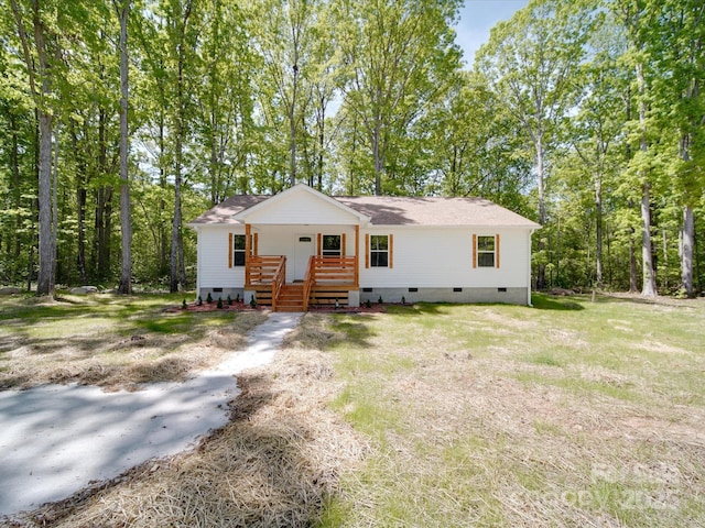 1241 Pitts Rd, Chester, SC 29706 - manufactured / mobile home featuring crawl space, a shingled roof, and covered porch