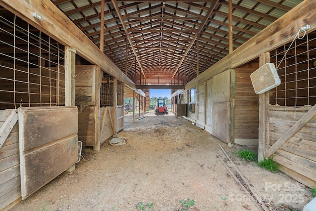 view of horse barn