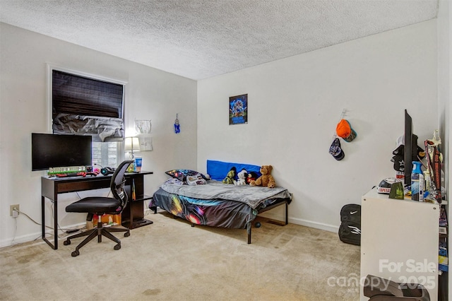 800 Meadowview Dr Unit # 2, Boone, NC 28607 - carpeted bedroom featuring a textured ceiling, an office area, and baseboards