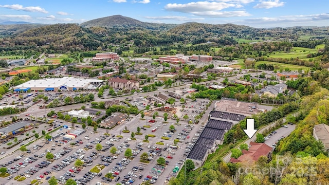 800 Meadowview Dr Unit # 2, Boone, NC 28607 - drone / aerial view of a mountain backdrop and a forest