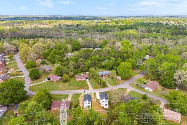 2043 Greenoak Dr, Shelby, NC 28152 - aerial view featuring a wooded view