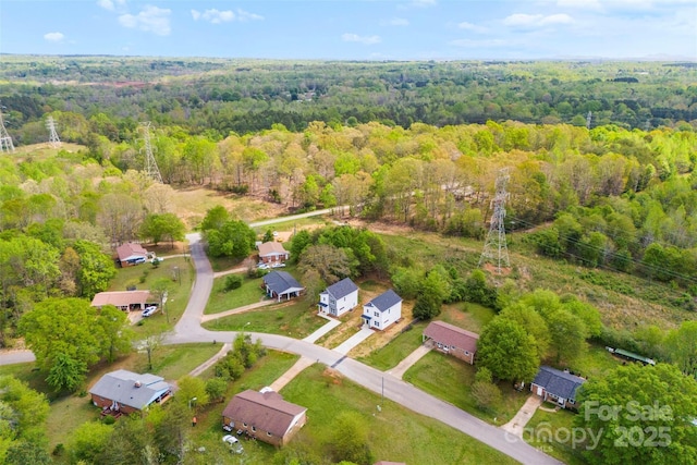2043 Greenoak Dr, Shelby, NC 28152 - aerial view featuring a forest view