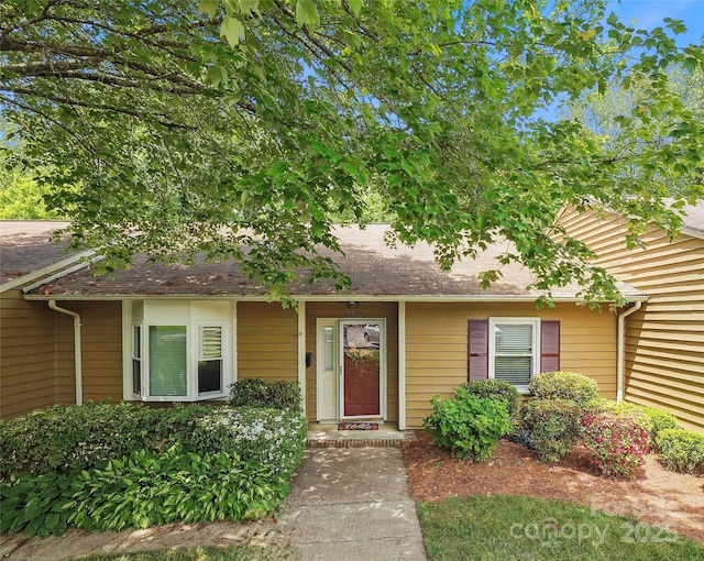 view of front of home