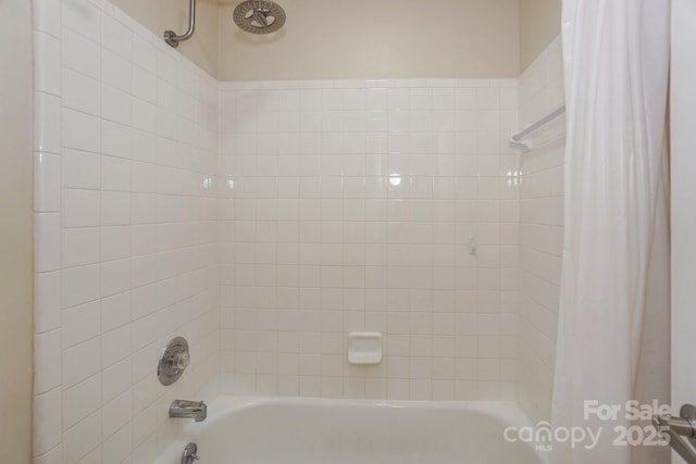 368 NW Dr, Davidson, NC 28036 - full bathroom featuring shower / bath combination with curtain