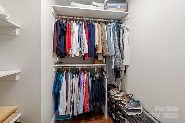 1091 Bill Collins Rd, Columbus, NC 28722 - spacious closet with wood finished floors