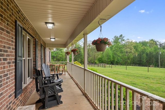 1091 Bill Collins Rd, Columbus, NC 28722 - balcony with covered porch