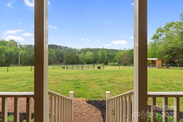 1091 Bill Collins Rd, Columbus, NC 28722 - view of yard with a rural view