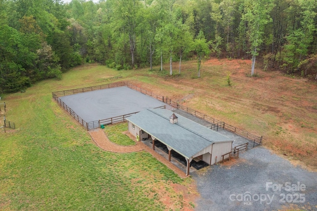1091 Bill Collins Rd, Columbus, NC 28722 - view of subject property with a heavily wooded area