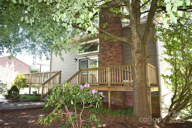 5769 Birch St, Conover, NC 28613 - rear view of property featuring a deck