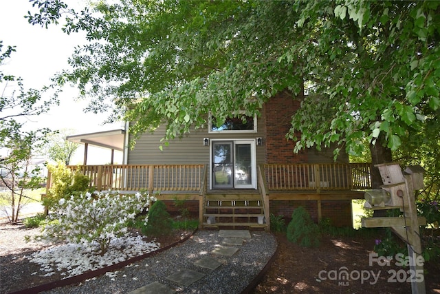 5769 Birch St, Conover, NC 28613 - back of property featuring a deck