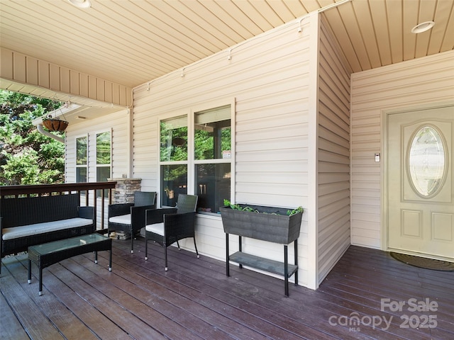 18 Birdsong Ln, Candler, NC 28715 - wooden deck with outdoor lounge area