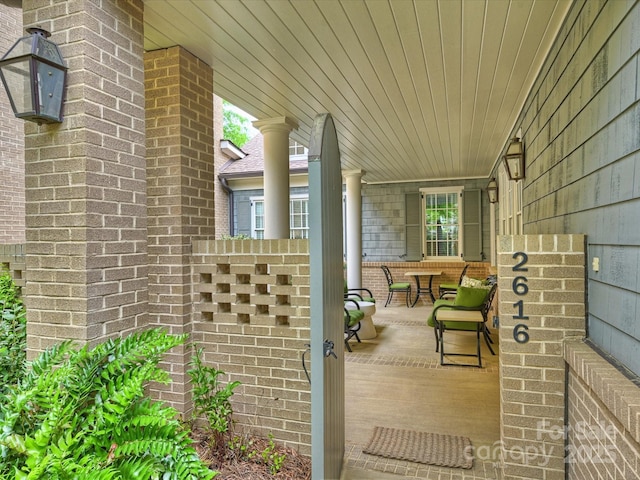 2616 Colton Dr, Charlotte, NC 28211 - view of patio / terrace with covered porch