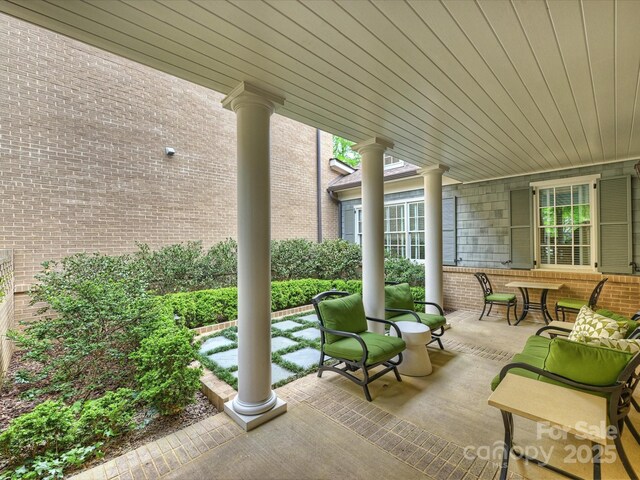 2616 Colton Dr, Charlotte, NC 28211 - view of patio / terrace with covered porch