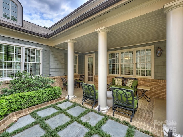 2616 Colton Dr, Charlotte, NC 28211 - view of patio with covered porch