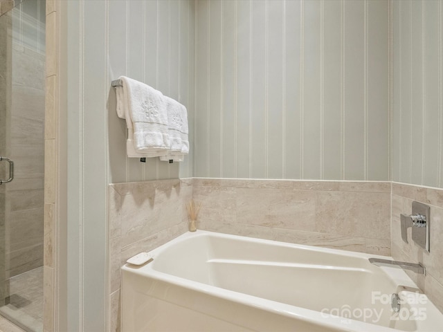 2616 Colton Dr, Charlotte, NC 28211 - bathroom featuring a bath and a stall shower