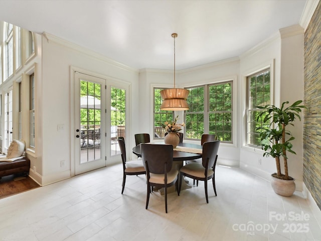 633 Elmhurst Dr, Fort Mill, SC 29715 - dining room featuring healthy amount of natural light, crown molding, and baseboards